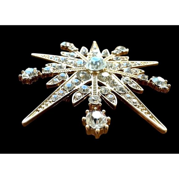 Starburst Brooch Pin Rhinestones New Celestial Jewelry Beach Ocean Chris… - Picture 7 of 12